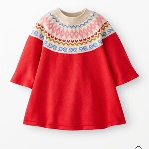 NWOT Hanna Andersson Baby Girl Sweater Dress Size 3-6 months